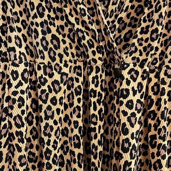ASOS Animal Print Pleated Dress - Picture 2 of 4